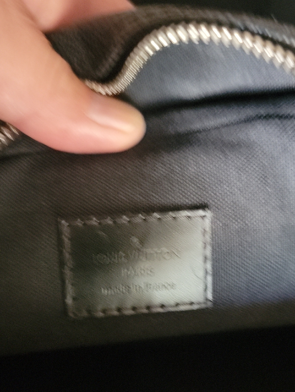 Authentic Louis Vuitton Black Checkered Travel Bag - Picture 6 of 16